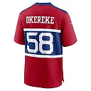 Zennovawear Bobby Okereke New York Giants Alternate Player Game Jersey - Century Red