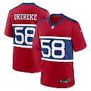 Zennovawear Bobby Okereke New York Giants Alternate Player Game Jersey - Century Red