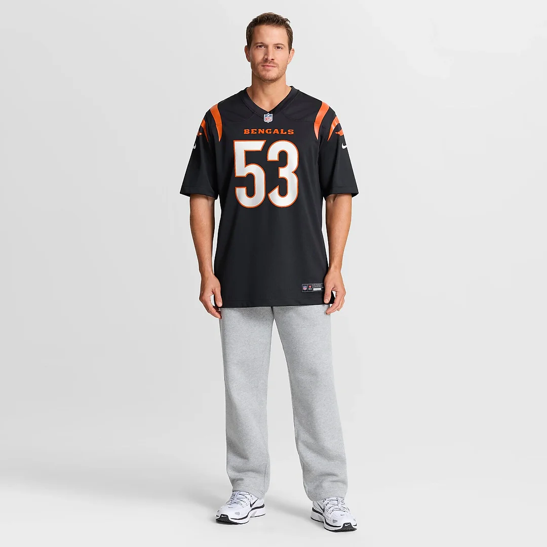 Zennovawear Boye Mafe Cincinnati Bengals Team Game Jersey - Black