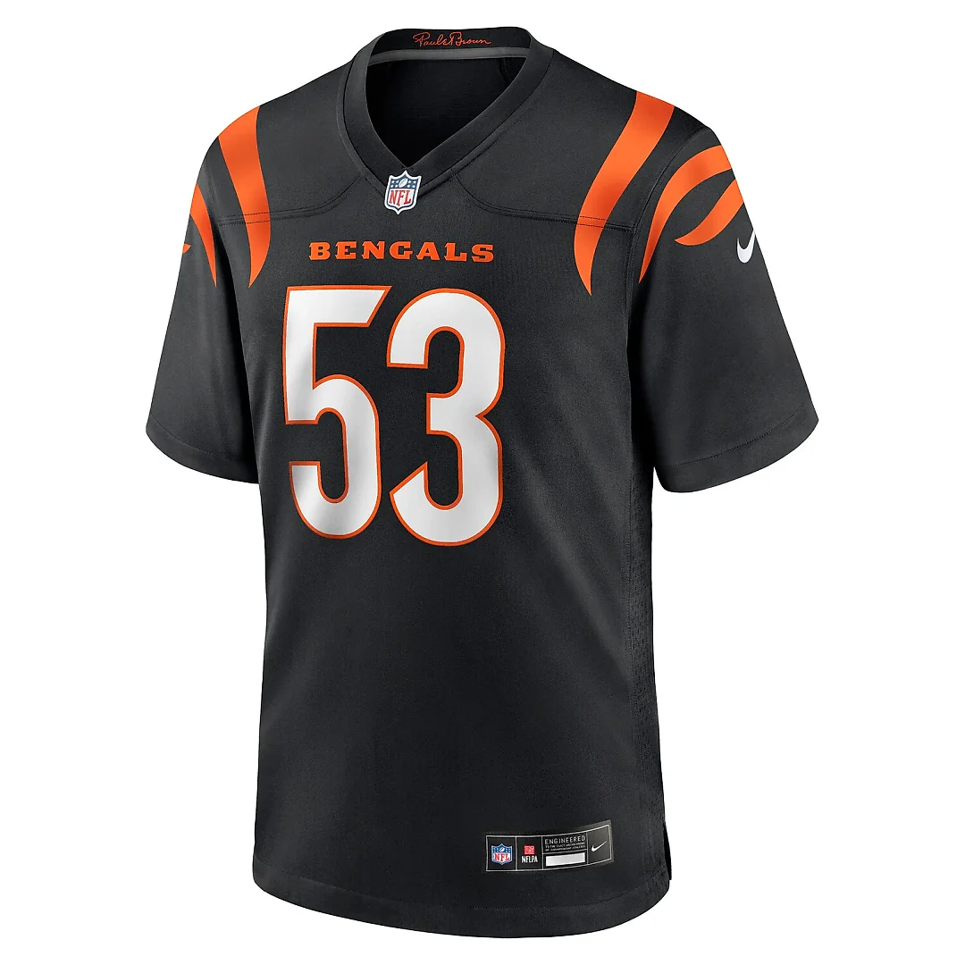 Zennovawear Boye Mafe Cincinnati Bengals Team Game Jersey - Black