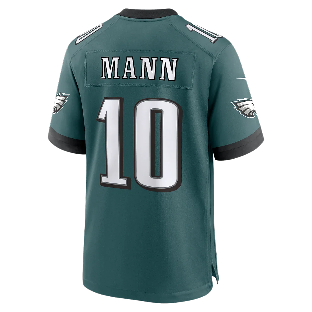Zennovawear Braden Mann Philadelphia Eagles Team Game Jersey - Midnight Green