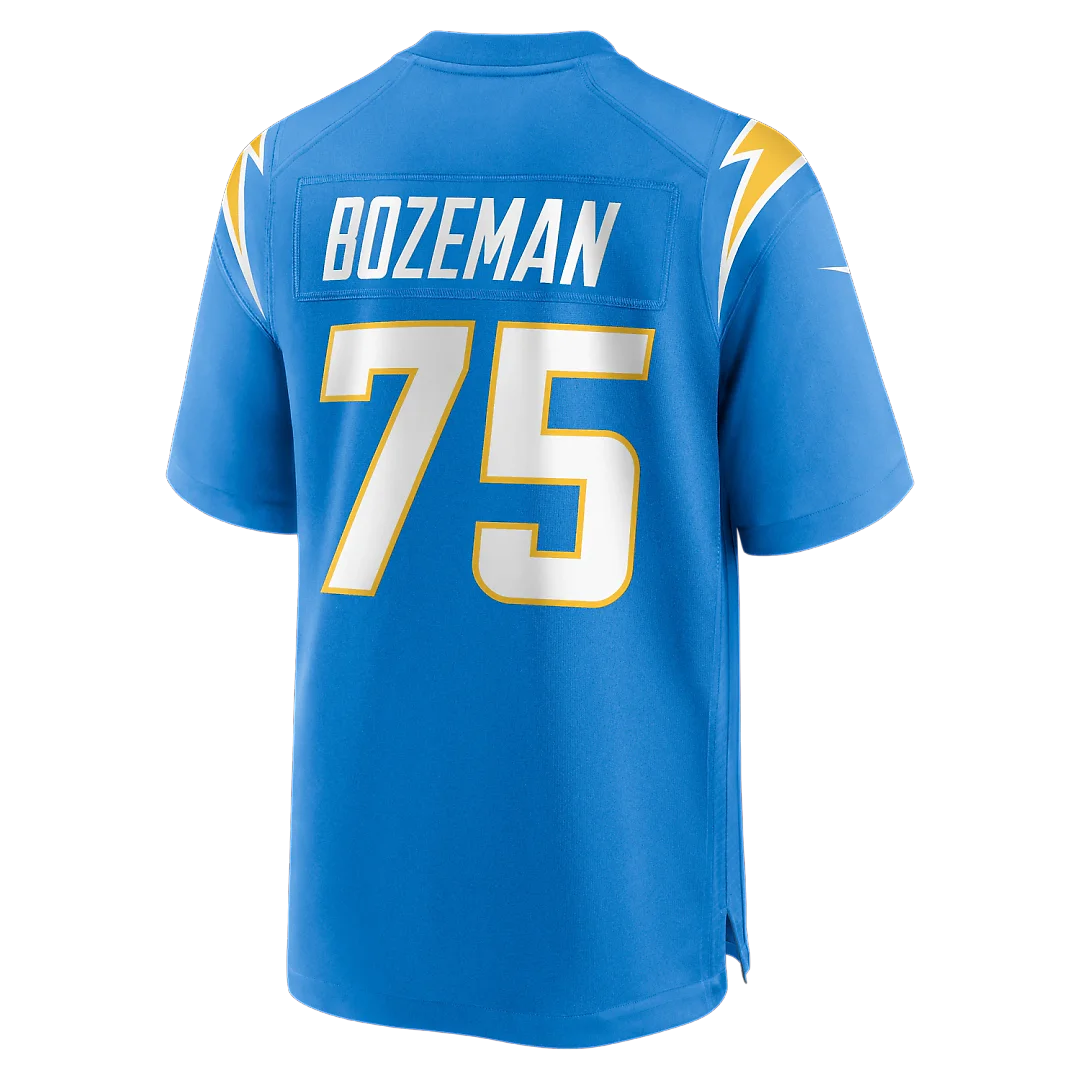 Zennovawear Bradley Bozeman Los Angeles Chargers Game Jersey - Powder Blue
