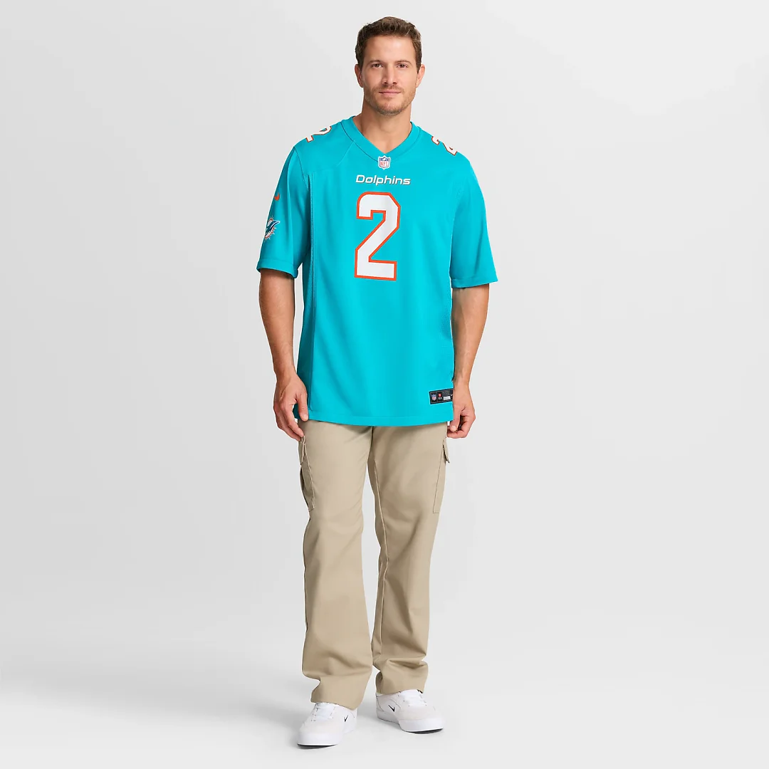 Zennovawear Bradley Chubb Miami Dolphins Game Player Jersey - Aqua