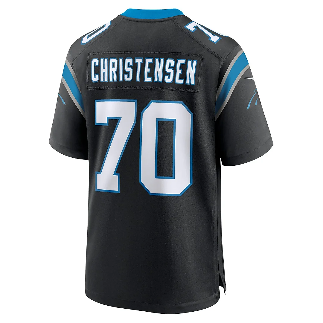 Zennovawear Brady Christensen Carolina Panthers Team Game Jersey - Black