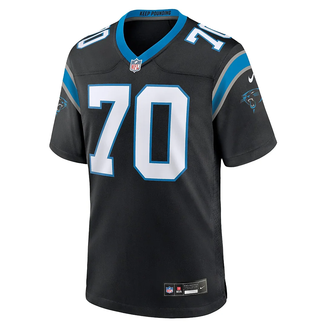 Zennovawear Brady Christensen Carolina Panthers Team Game Jersey - Black