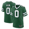 Zennovawear Braelon Allen New York Jets Game Jersey - Legacy Green