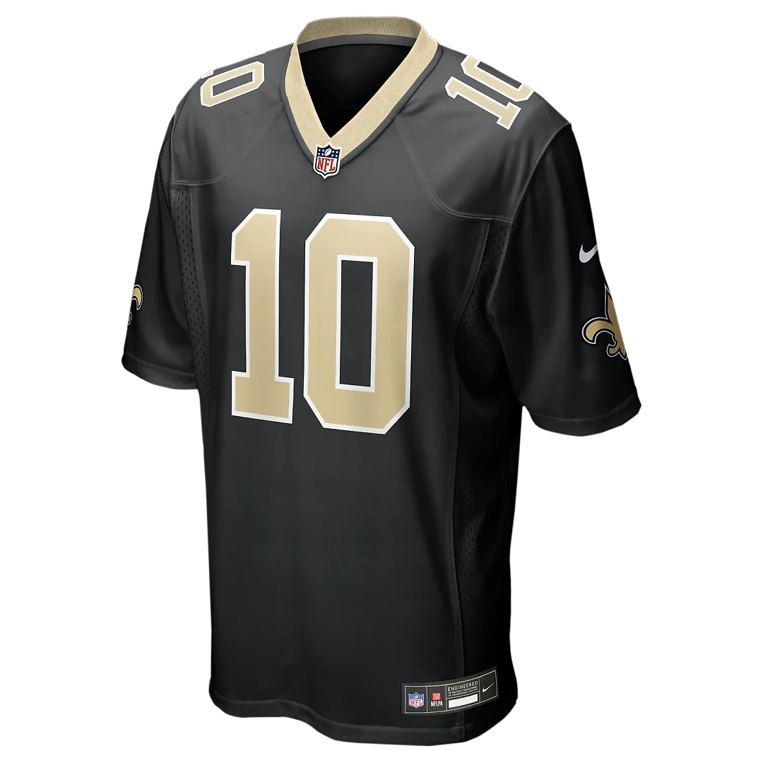 Zennovawear Brandin Cooks New Orleans Saints Team Game Jersey - Black