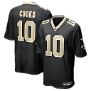 Zennovawear Brandin Cooks New Orleans Saints Team Game Jersey - Black