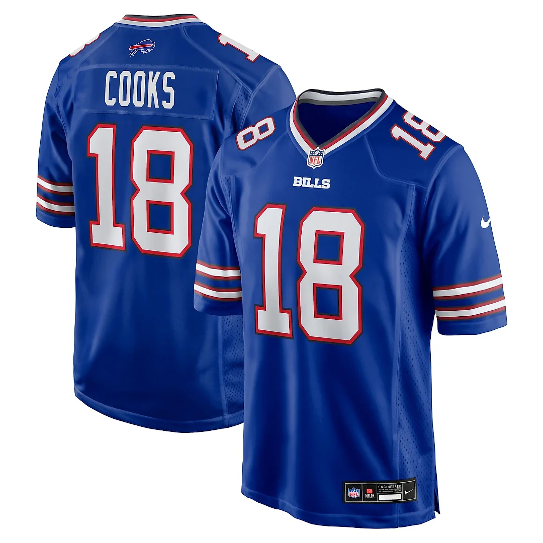 Zennovawear Brandin Cooks Buffalo Bills Team Game Jersey - Royal