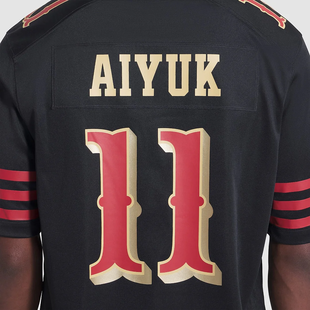 Zennovawear Brandon Aiyuk San Francisco 49ers 2025 Rivalries Collection Game Jersey - Black