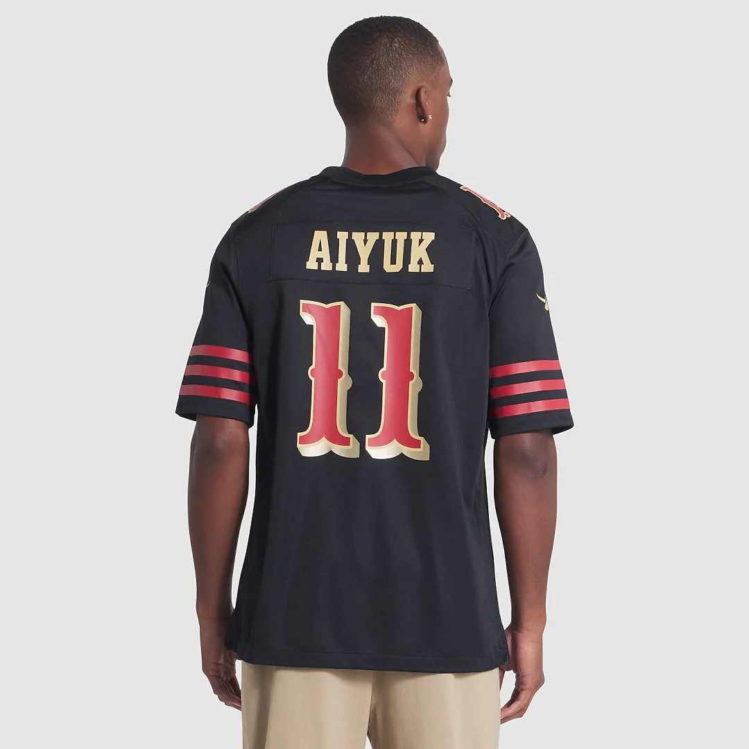 Zennovawear Brandon Aiyuk San Francisco 49ers 2025 Rivalries Collection Game Jersey - Black