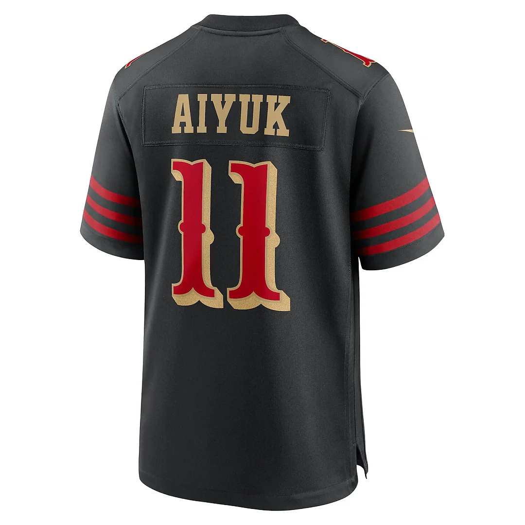Zennovawear Brandon Aiyuk San Francisco 49ers 2025 Rivalries Collection Game Jersey - Black