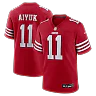 Zennovawear Brandon Aiyuk San Francisco 49ers Game Player Jersey - Scarlet