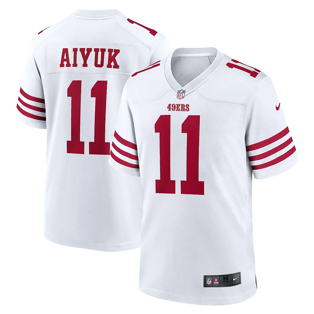 Zennovawear Brandon Aiyuk San Francisco 49ers Game Jersey - White