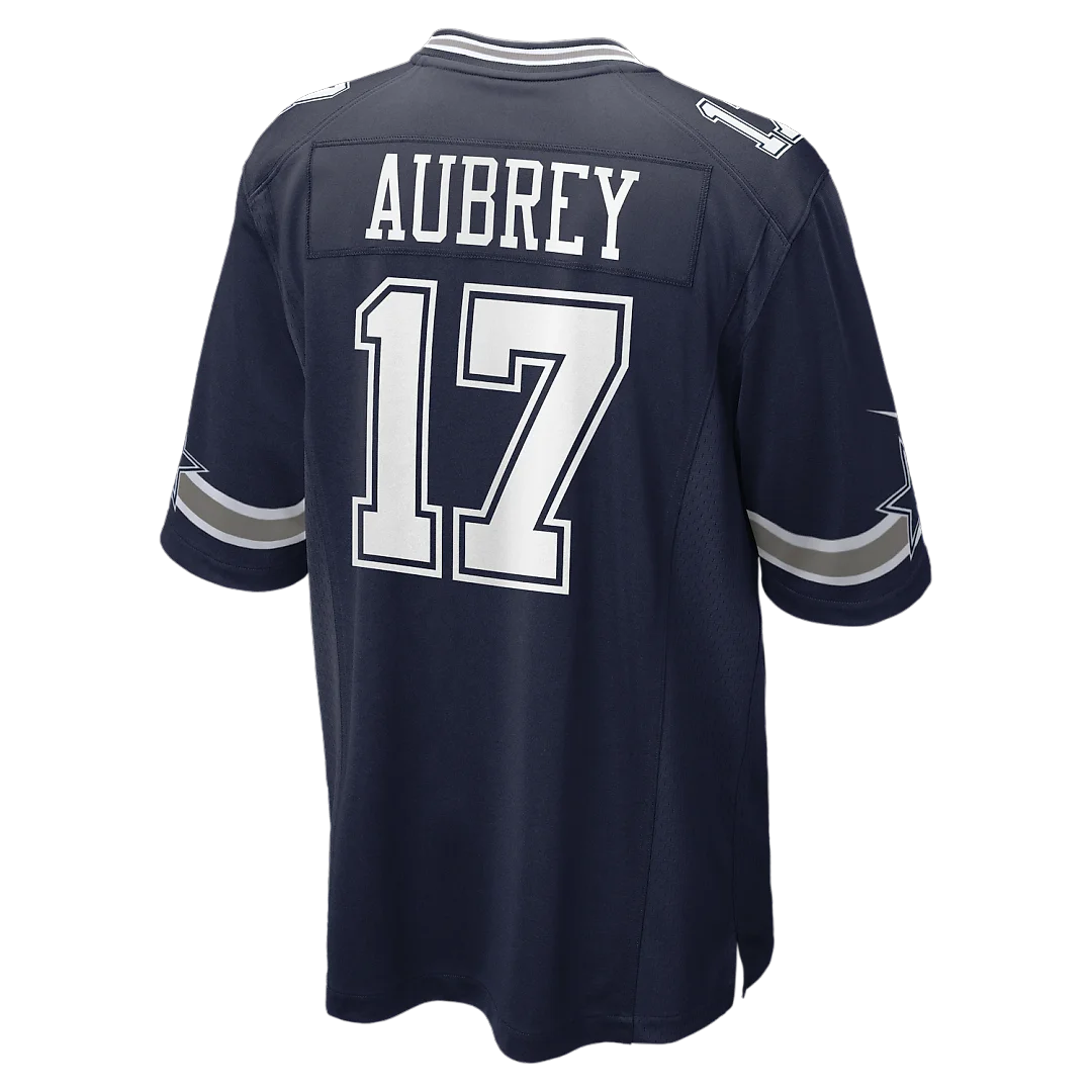 Zennovawear Brandon Aubrey Dallas Cowboys Team Game Jersey - Navy