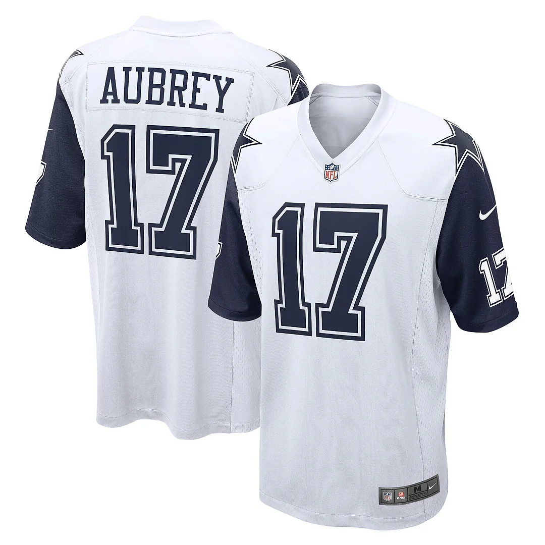 Zennovawear Brandon Aubrey Dallas Cowboys Alternate Game Team Jersey - White