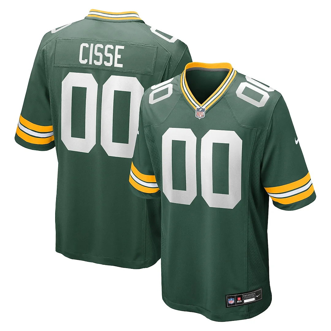 Zennovawear Brandon Cisse Green Bay Packers Game Jersey - Green