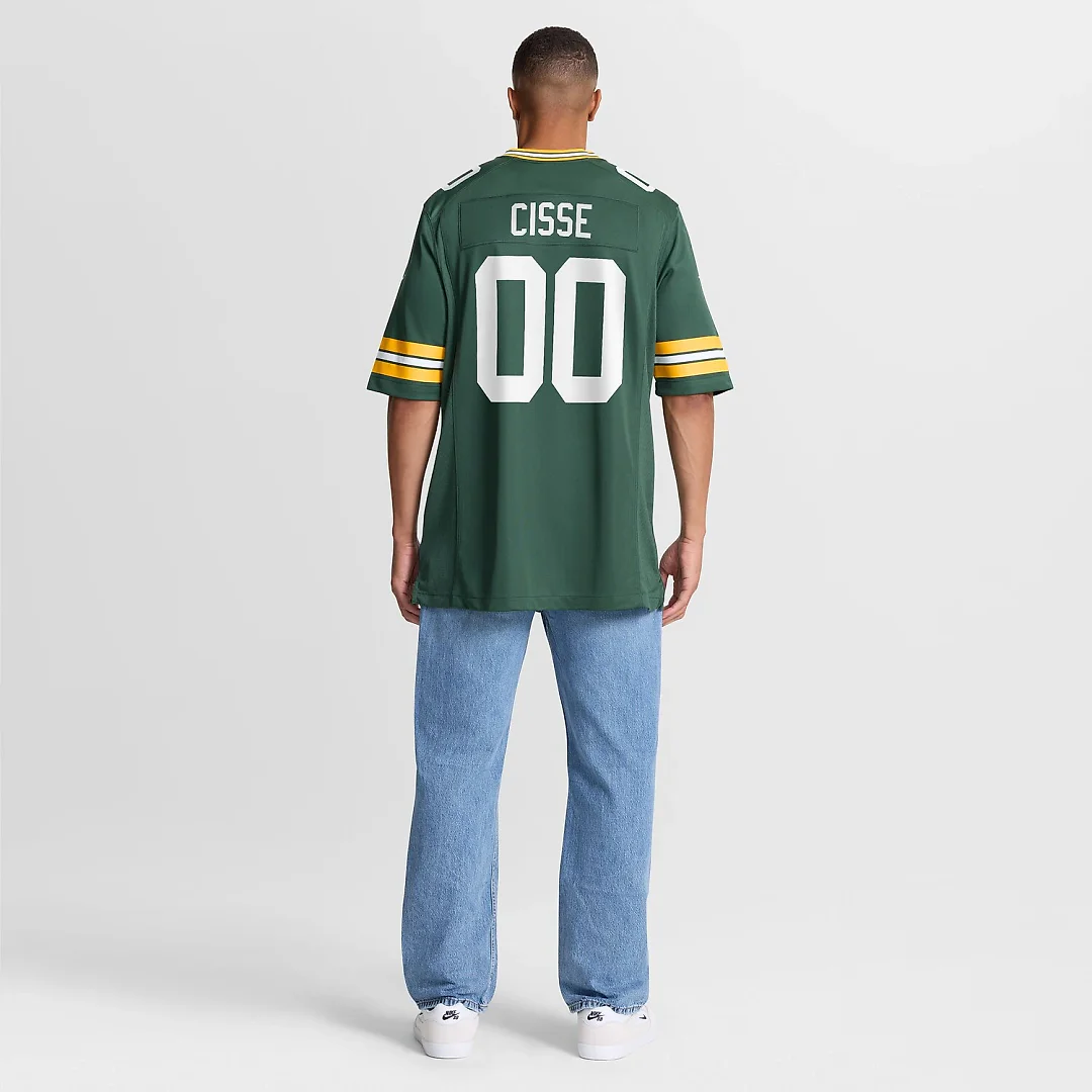 Zennovawear Brandon Cisse Green Bay Packers Game Jersey - Green