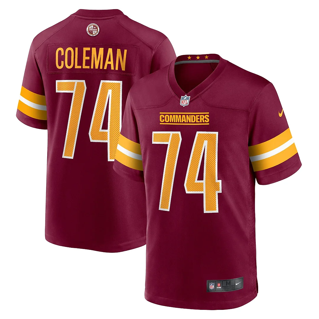 Zennovawear Brandon Coleman Washington Commanders Game Jersey - Burgundy