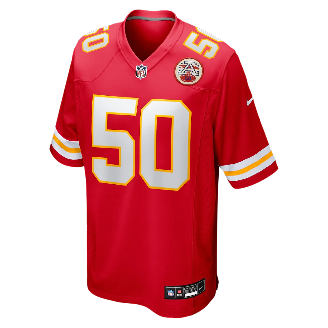 Zennovawear Brandon George Kansas City Chiefs Team Game Jersey - Red
