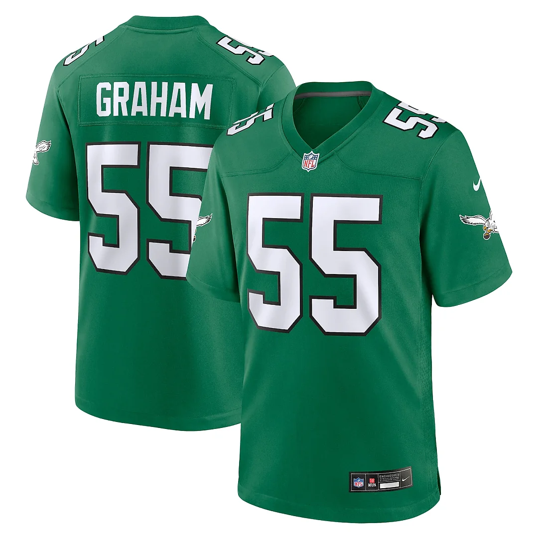 Zennovawear Brandon Graham Philadelphia Eagles Alternate Game Jersey - Kelly Green