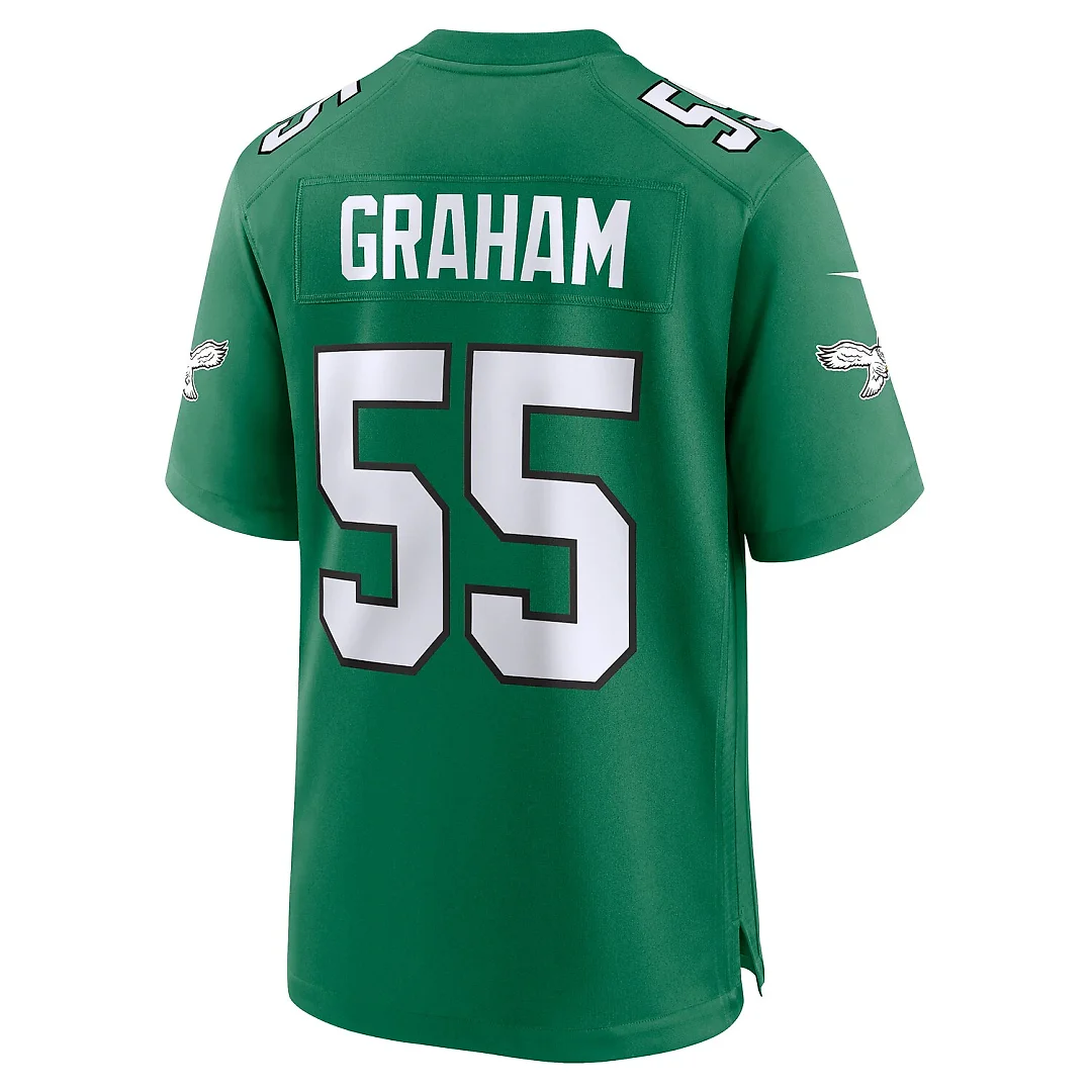 Zennovawear Brandon Graham Philadelphia Eagles Alternate Game Jersey - Kelly Green