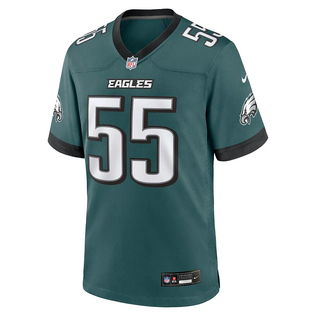 Zennovawear Brandon Graham Philadelphia Eagles Team Game Jersey - Midnight Green