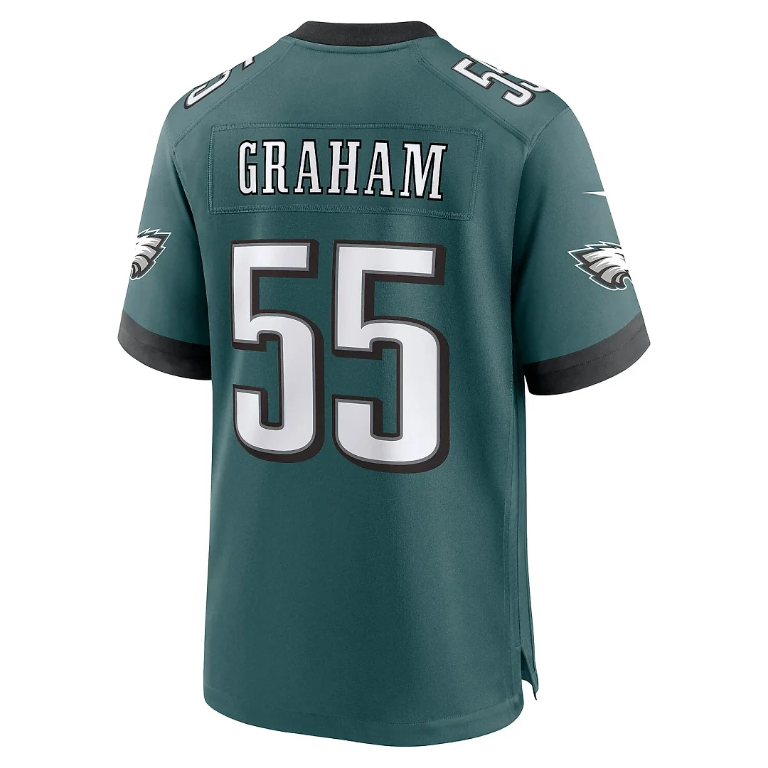 Zennovawear Brandon Graham Philadelphia Eagles Team Game Jersey - Midnight Green