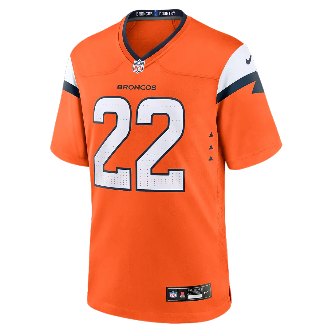 Zennovawear Brandon Jones Denver Broncos Team Game Jersey - Orange