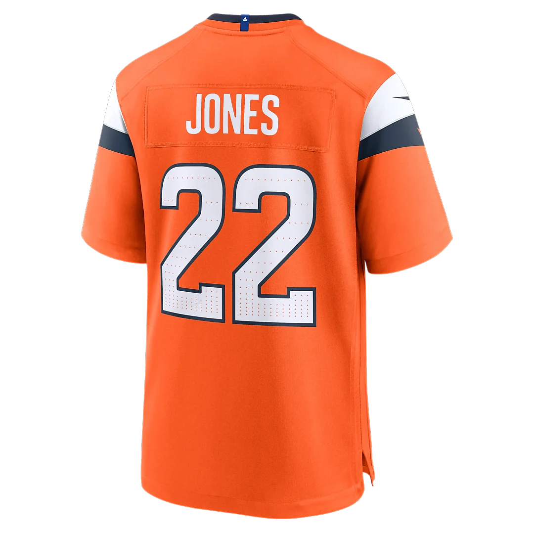Zennovawear Brandon Jones Denver Broncos Team Game Jersey - Orange