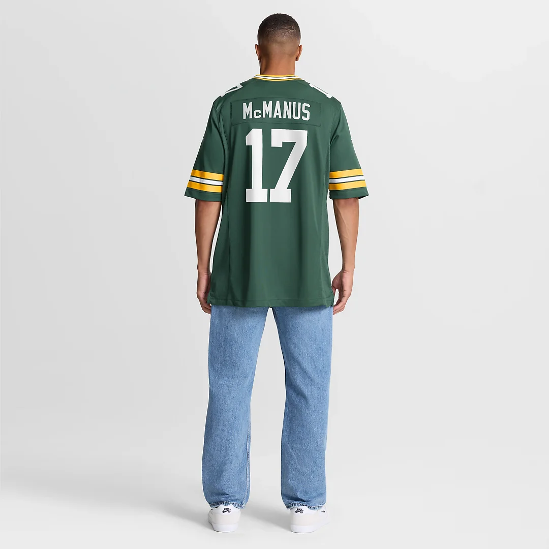 Zennovawear Brandon McManus Green Bay Packers Team Game Jersey - Green