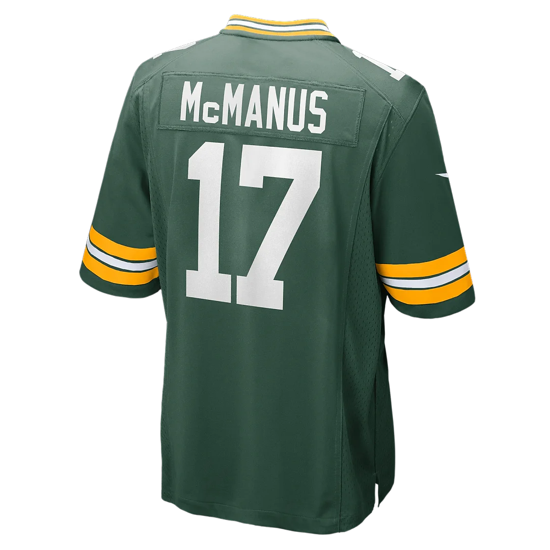 Zennovawear Brandon McManus Green Bay Packers Team Game Jersey - Green