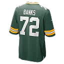 Zennovawear Brant Banks Green Bay Packers Team Game Jersey - Green