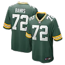 Zennovawear Brant Banks Green Bay Packers Team Game Jersey - Green