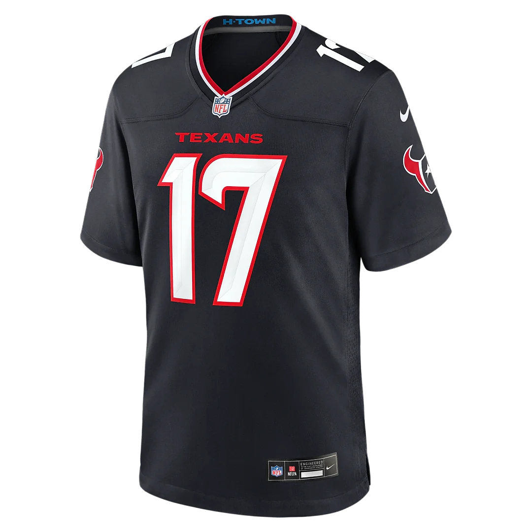 Zennovawear Braxton Berrios Houston Texans Team Game Jersey - Navy