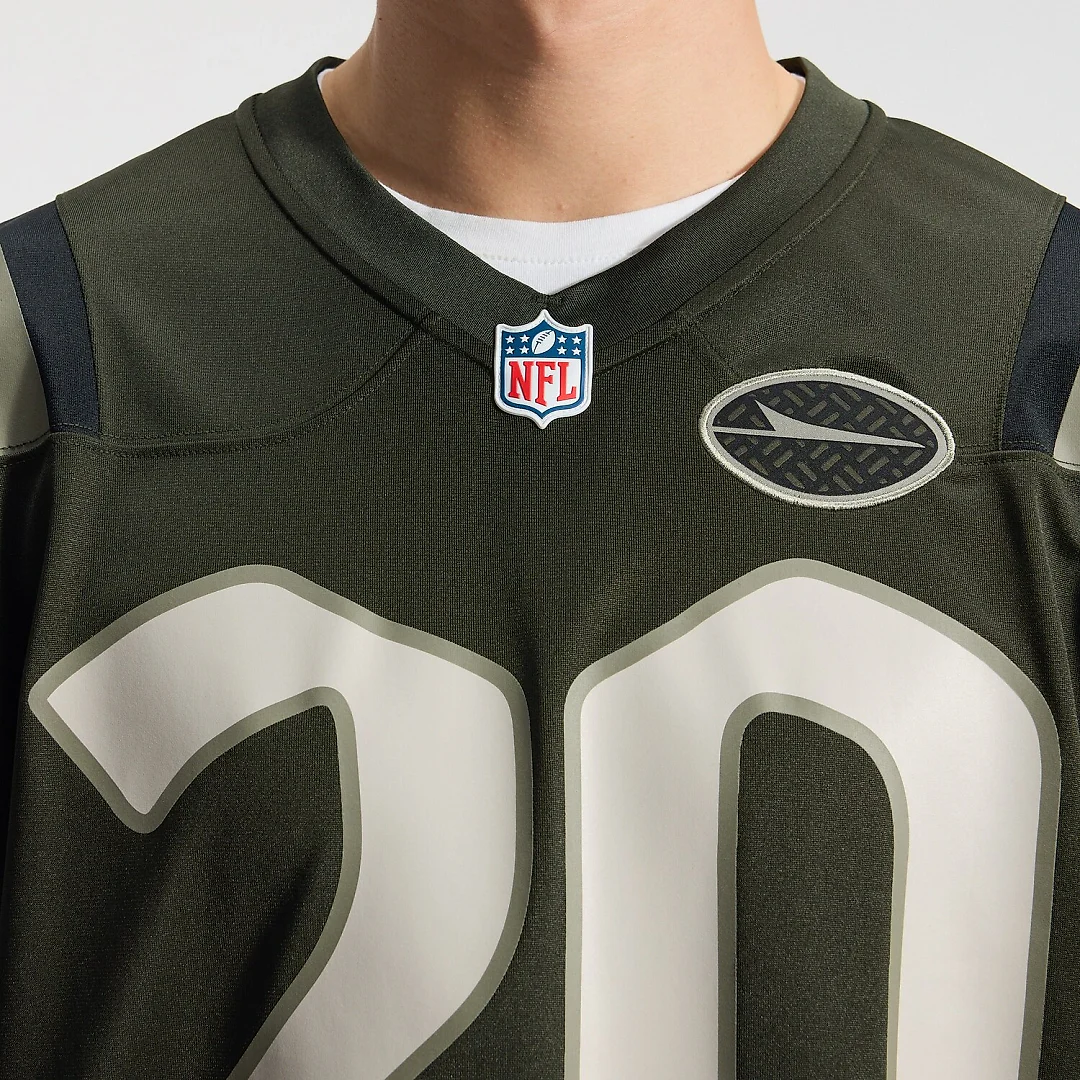 Zennovawear Breece Hall New York Jets 2025 Rivalries Collection Game Jersey - Gotham Green