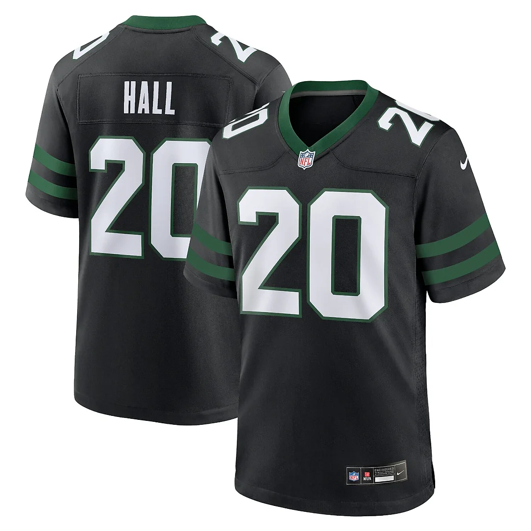 Zennovawear Breece Hall New York Jets Alternate Game Jersey - Legacy Black