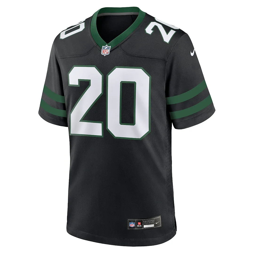 Zennovawear Breece Hall New York Jets Alternate Game Jersey - Legacy Black