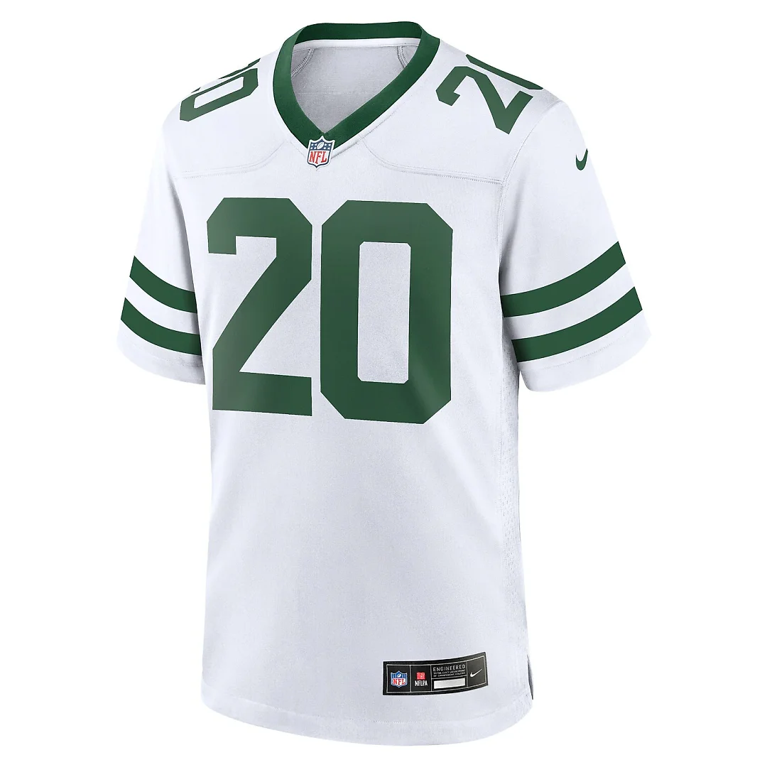 Zennovawear Breece Hall New York Jets Game Jersey - Legacy White