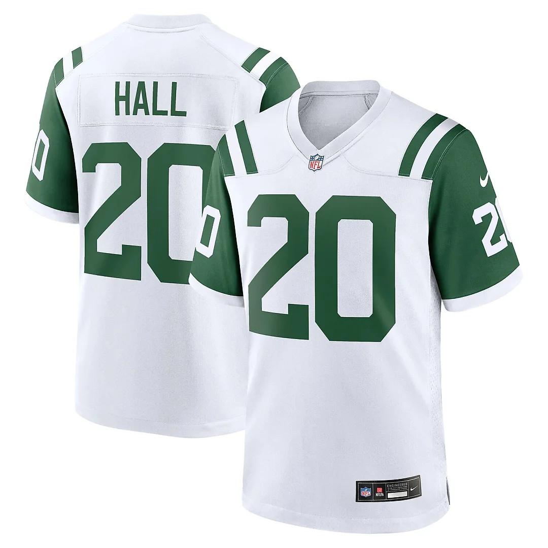 Zennovawear Breece Hall New York Jets Classic Alternate Game Jersey - White
