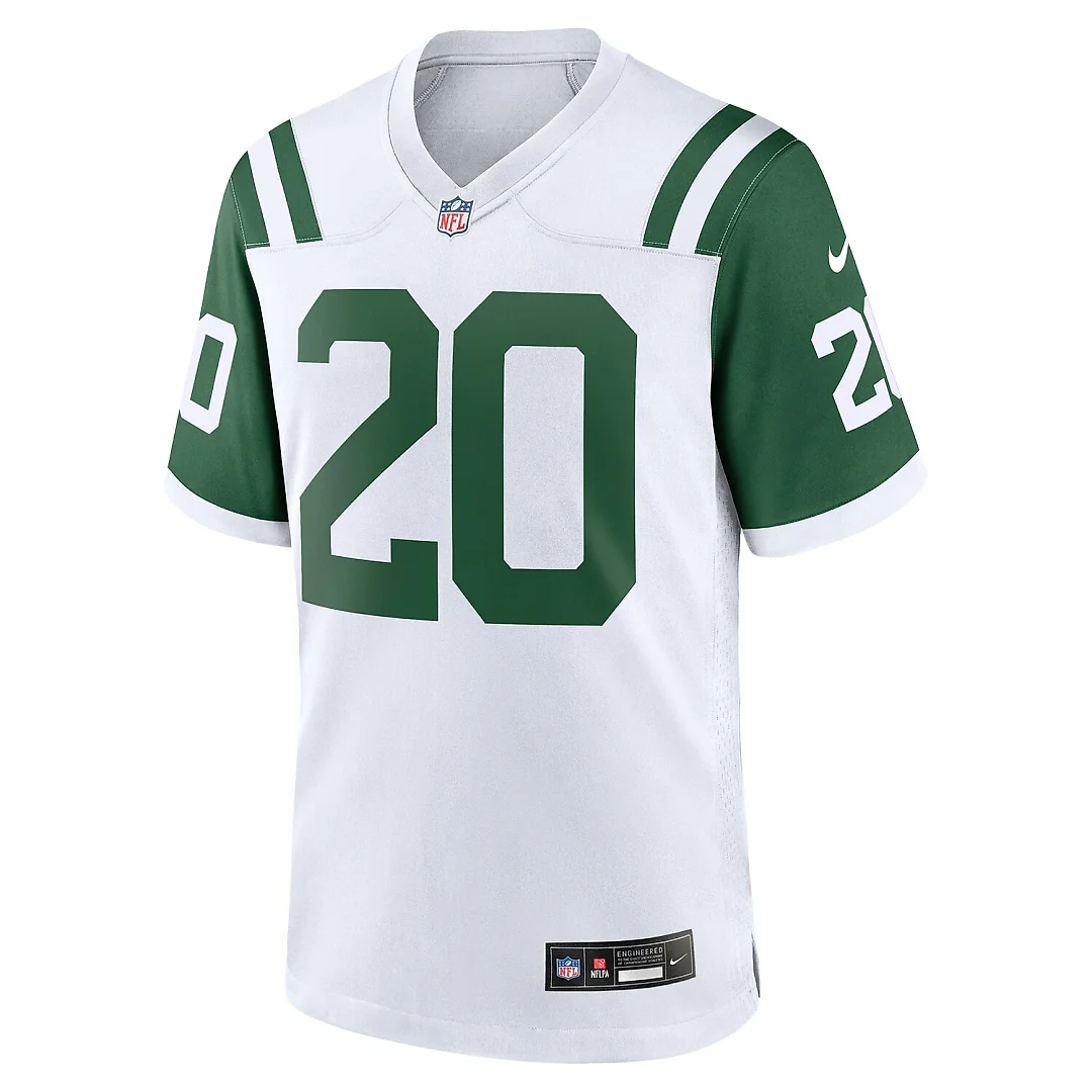 Zennovawear Breece Hall New York Jets Classic Alternate Game Jersey - White