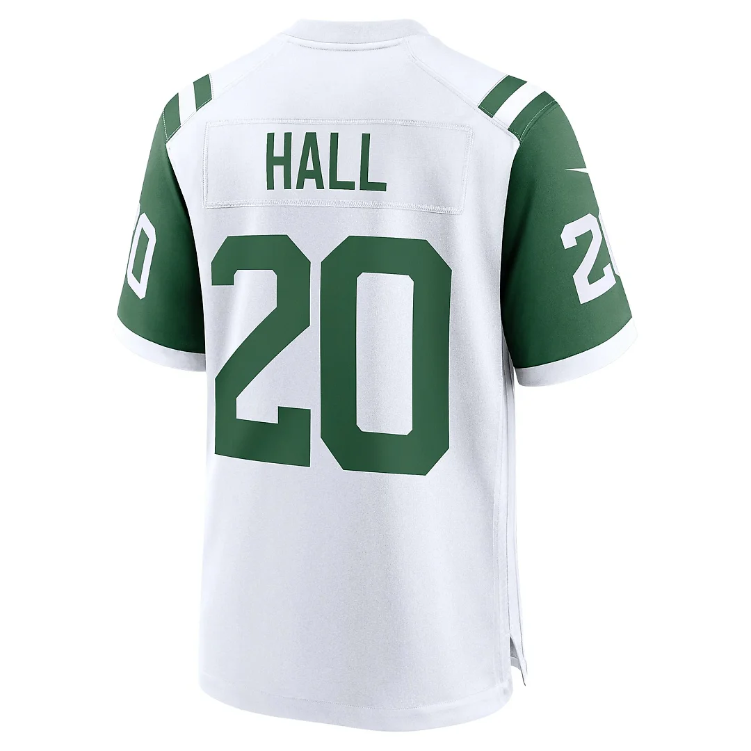 Zennovawear Breece Hall New York Jets Classic Alternate Game Jersey - White