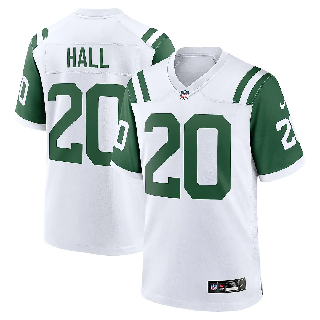 Zennovawear Breece Hall New York Jets Classic Alternate Game Jersey - White