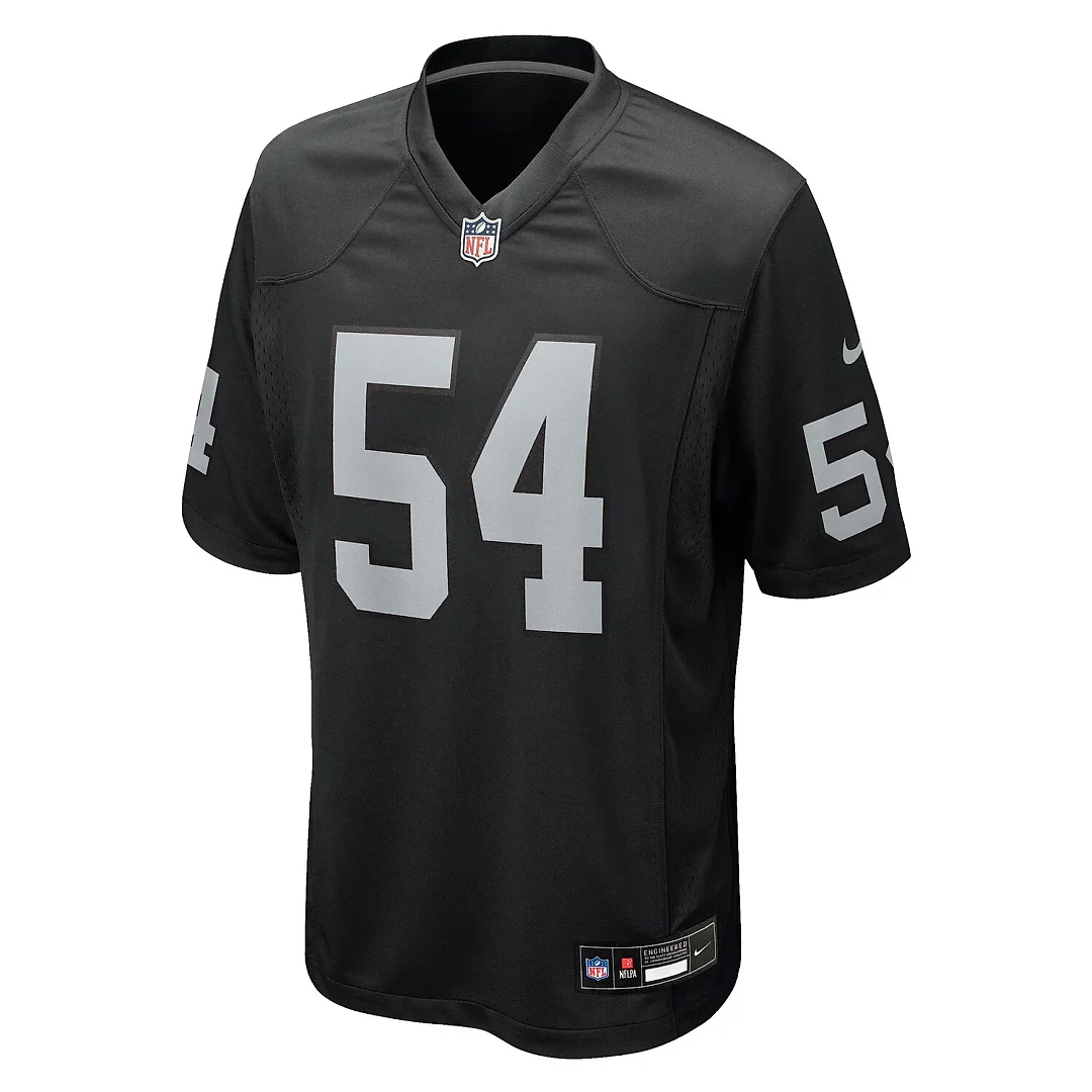 Zennovawear Brennan Jackson Las Vegas Raiders Team Game Jersey - Black