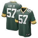 Zennovawear Brenton Cox Jr. Green Bay Packers Game Jersey - Green