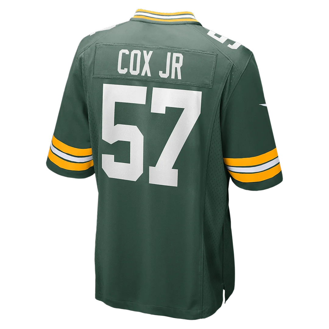 Zennovawear Brenton Cox Jr. Green Bay Packers Game Jersey - Green