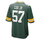 Zennovawear Brenton Cox Jr. Green Bay Packers Game Jersey - Green