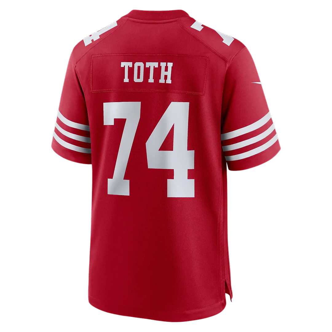 Zennovawear Brett Toth San Francisco 49ers Team Game Jersey - Scarlet
