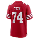 Zennovawear Brett Toth San Francisco 49ers Team Game Jersey - Scarlet