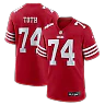 Zennovawear Brett Toth San Francisco 49ers Team Game Jersey - Scarlet